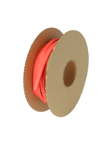 TUBE THERMORETRACTABLE 4.8MM ROUGE AU M OU PAR BOITE DE 12M