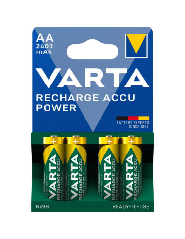 PILES VARTA RECHARGEABLES AA LR06 2100MAH X4