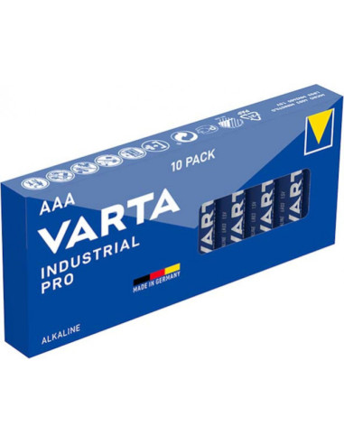 PILES LR03 ALCALINES INDUSTRIAL AAA 1250MAH 1.50V (BOITE DE 10) VARTA