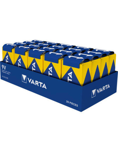 PILE 6LR61 ALCALINE 9V MN1604 580MAH (BOITE DE 20) VARTA