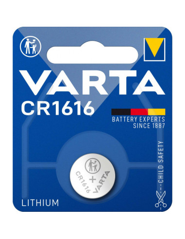 PILE CR1616 LITHIUM 3V 55MAH 6616 BL1 VARTA