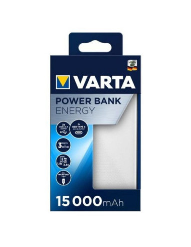 CHARGEUR RAPIDE VARTA POWER BANK FAST 15000MAH