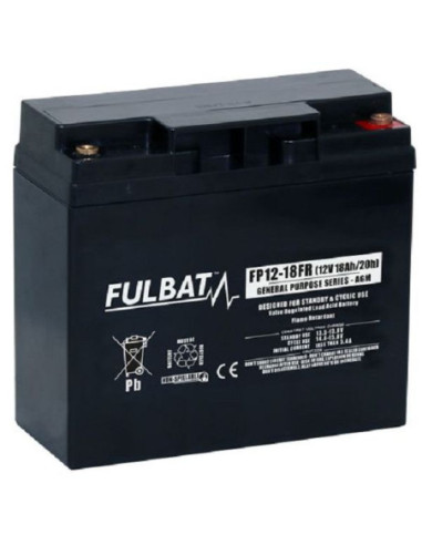 BATTERIE FULBAT AGM FP12-18FR 12V 18A FR