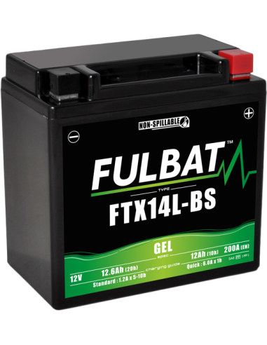 BATTERIE FULBAT GEL FTX14L-BS 12V 12.6AH 200A