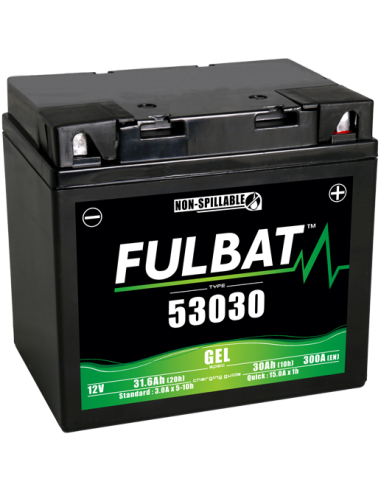 BATTERIE FULBAT GEL 53030 12V 31.6AH 300A