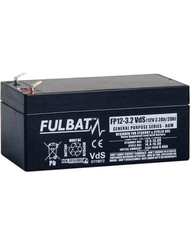 BATTERIE FULBAT AGM FP12-3.2FR 12V 3.2A