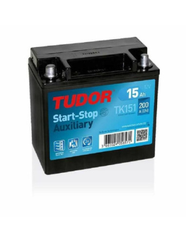 BATTERIE TUDOR AGM TK151 12V 15AH 200A