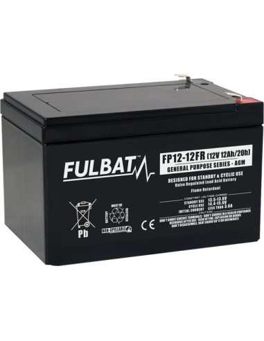 BATTERIE FULBAT AGM FP12-12FR 12V 12A FR