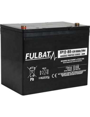 BATTERIE FULBAT AGM FP12-80 12V 80A