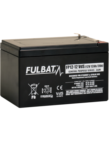 BATTERIE FULBAT AGM FP12-12VDS 12V 12A