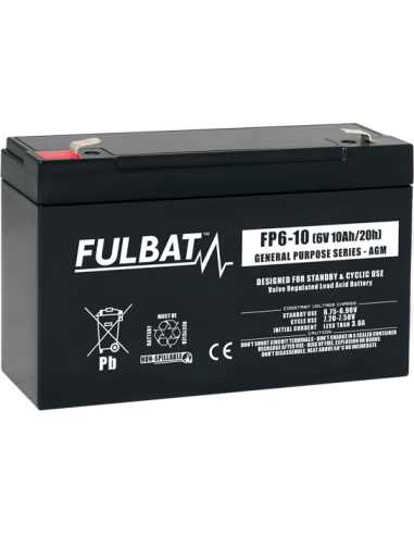 BATTERIE FULBAT AGM FP6-10 6V 10A