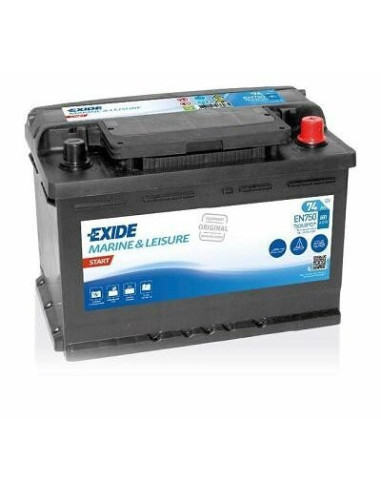 BATTERIE EXIDE EN750 12V 74AH 680A