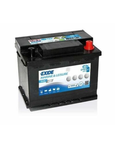 BATTERIE EXIDE EP500 AGM 12V 60AH 680A