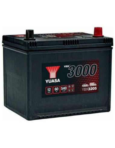 BATTERIE YUASA YBX3205 12V 60AH 540A