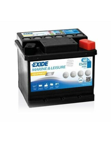 BATTERIE EXIDE GEL ES450 12V 40AH 280A