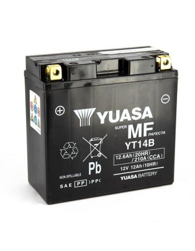 BATTERIE YUASA YT14B 12V 12.6AH 210A