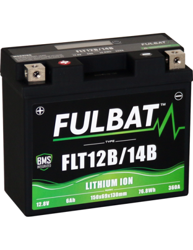 BATTERIE FULBAT LITHIUM FLT12B/14B 12.8V 6Ah 360A