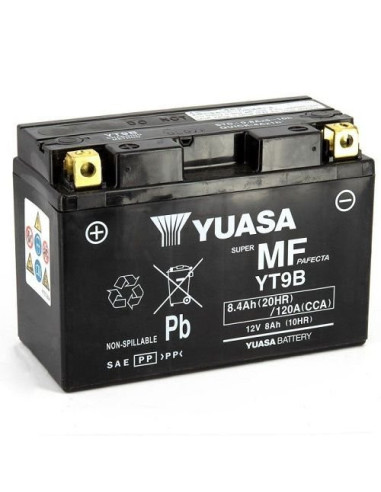 BATTERIE YUASA YT9B 12V 8.4AH 120A