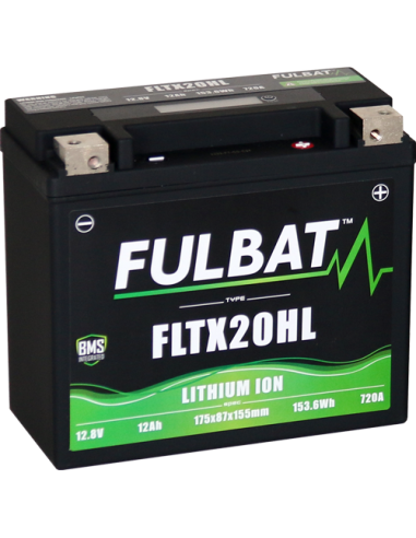 BATTERIE MOTO FULBAT LITHIUM FLTX20HL 12.8V 12Ah 720A