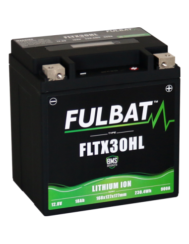 BATTERIE MOTO FULBAT LITHIUM FLTX30HL 12.8V 18Ah 900A