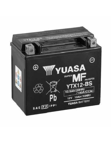 BATTERIE YUASA YTX12 12V 10.5AH 180A