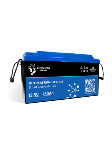 Batterie Ultimatron Lithium 12.8V 150Ah LiFePO4 Smart BMS Avec Bluetooth