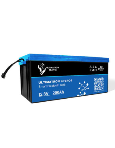 Batterie Ultimatron Lithium 12.8V 200Ah LiFePO4 Smart BMS Avec Bluetooth