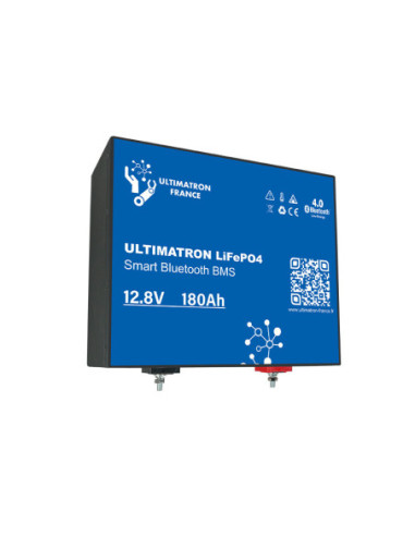 Batterie Ultimatron Lithium Sous Siège de 12.8V 180Ah LiFePO4 Smart BMS Avec Bluetooth