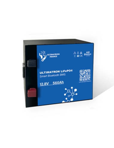 Batterie Ultimatron Lithium Sous Siège de 12.8V 560Ah LiFePO4 Smart BMS Avec Bluetooth