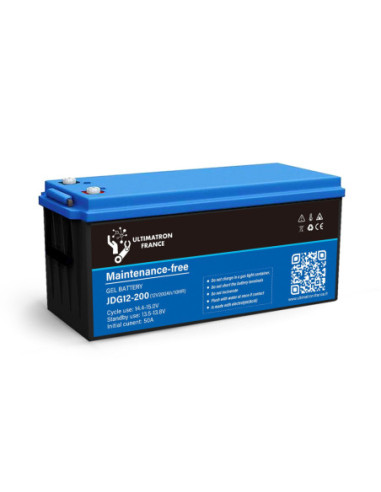 BATTERIE ULTIMATRON GEL JDG-12-200 12V 200AH