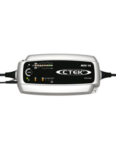 CHARGEUR CTEK MXS 10CIC – spécial Show-room (avec cordon indicateur de charge + pinces)