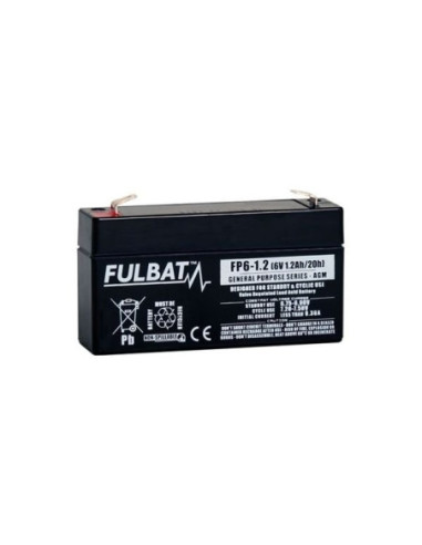 BATTERIE FULBAT AGM FP6-1.2 6V 1.2AH