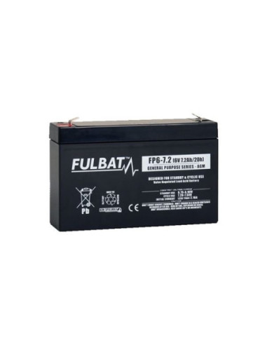 BATTERIE FULBAT AGM FP6-7.2 6V 7.2AH