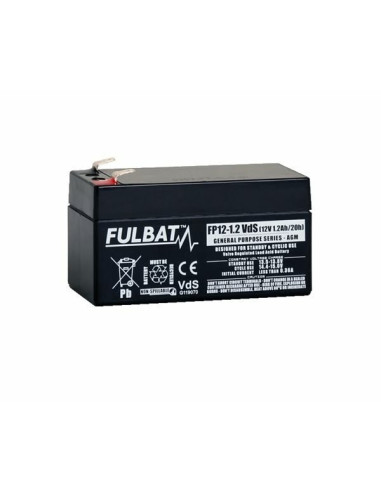 BATTERIE FULBAT AGM FP12-1.2 12V 1.2AH