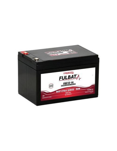 BATTERIE FULBAT AGM CARBON FDC12-14 12V 15AH