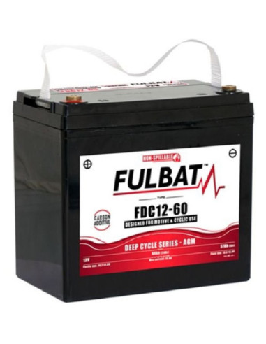 BATTERIE FULBAT AGM CARBON FDC12-60 12V 68AH