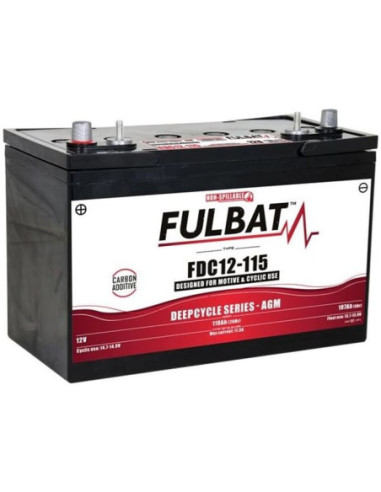 BATTERIE FULBAT AGM CARBON FDC12-115 12V 118AH