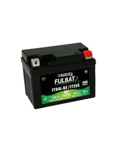 BATTERIE FULBAT GEL FTX4L-BS 12V 5.3Ah 70A