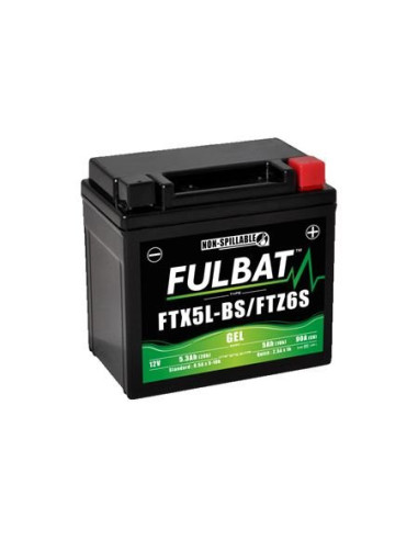 BATTERIE FULBAT GEL FTX5L-BS 12V 4.2Ah 90A