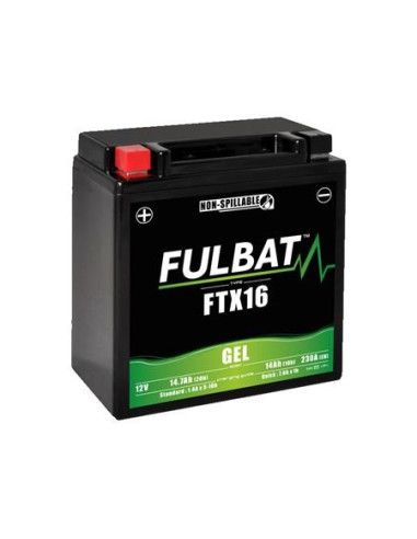 BATTERIE FULBAT GEL FTX16 12V 14.7Ah 230A