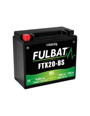 BATTERIE FULBAT GEL FTX20-BS 12V 18.9Ah 270A